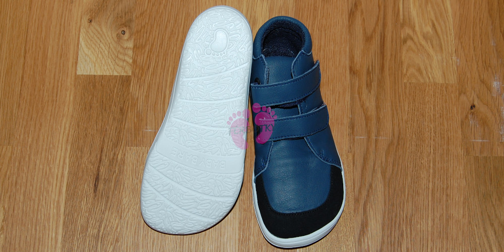 Baby Bare Shoes FEBO FALL Navy s okopem